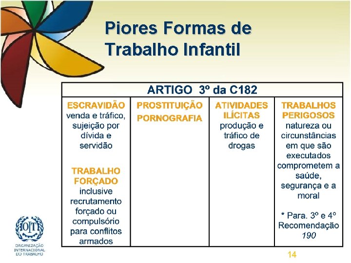 Piores Formas de Trabalho Infantil 14 