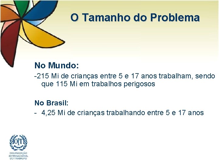 O Tamanho do Problema No Mundo: -215 Mi de crianças entre 5 e 17