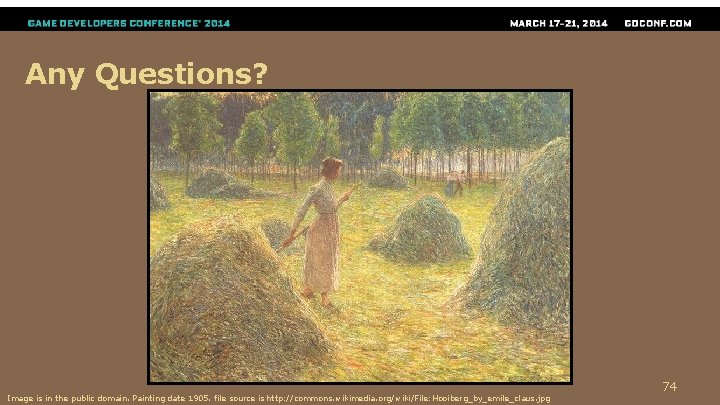 Any Questions? Image is in the public domain. Painting date 1905. file source is