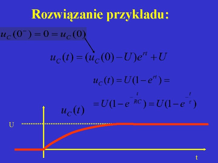 Rozwiązanie przykładu: U t 