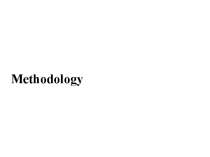 Methodology 