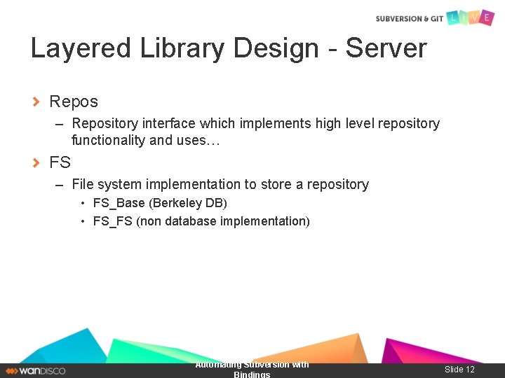 Layered Library Design - Server Repos – Repository interface which implements high level repository