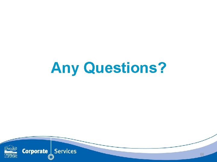 Any Questions? 68 