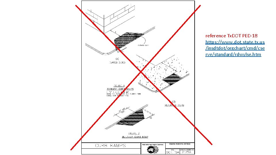 reference Tx. DOT PED-18 https: //www. dot. state. tx. us /insdtdot/orgchart/cmd/cse rve/standard/rdwylse. htm 