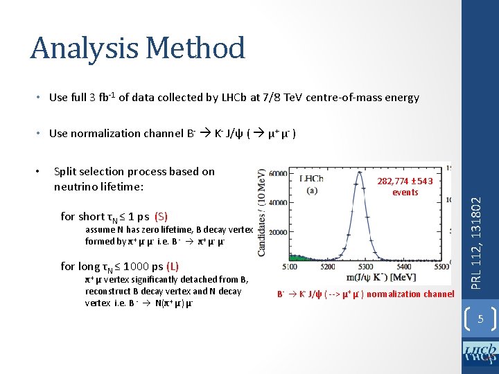 Analysis Method • Use full 3 fb-1 of data collected by LHCb at 7/8