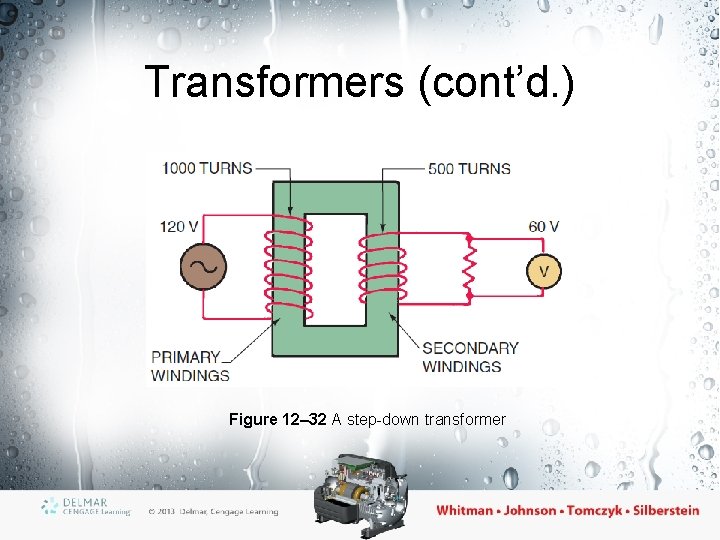 Transformers (cont’d. ) Figure 12– 32 A step-down transformer 