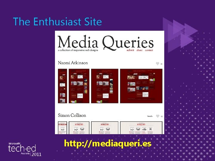 The Enthusiast Site http: //mediaqueri. es 