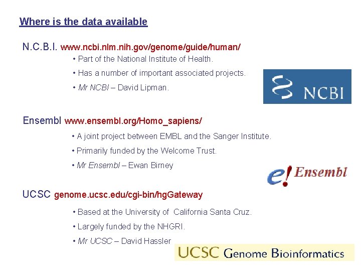 Where is the data available N. C. B. I. www. ncbi. nlm. nih. gov/genome/guide/human/