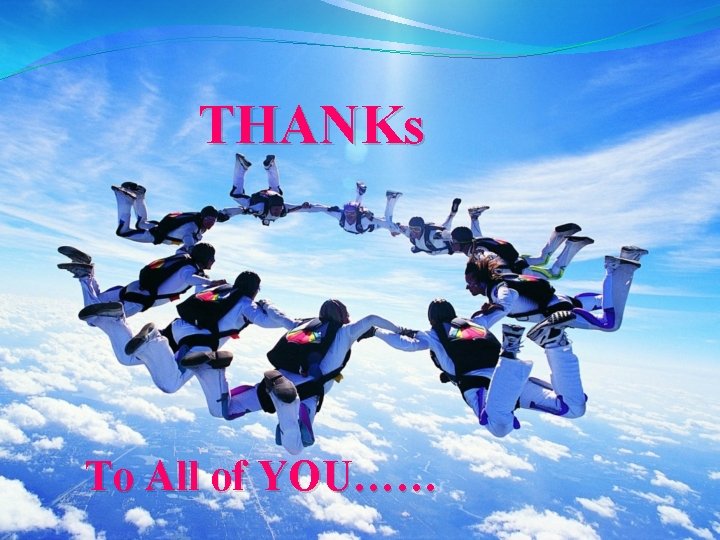 THANKs To All of YOU…… 