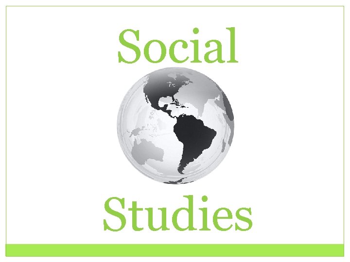 Social Studies 