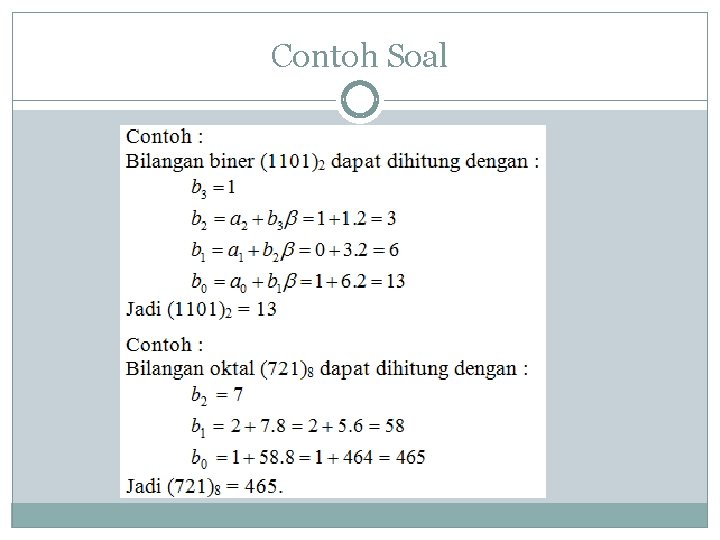 Contoh Soal 