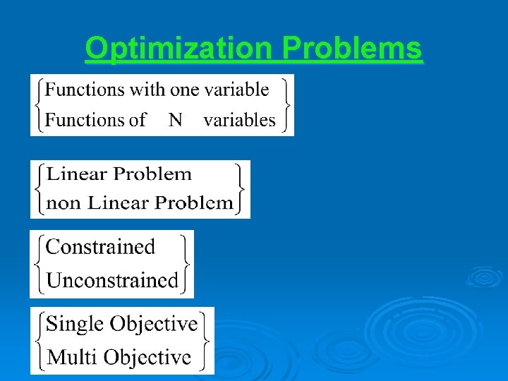 Optimization Problems 