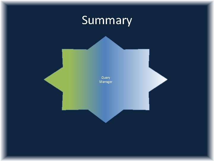 Summary Query Manager 