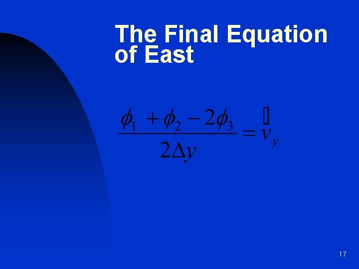The Final Equation of East 17 