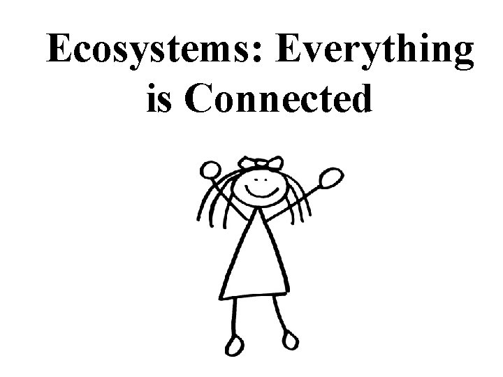 Ecosystems: Everything is Connected Ecosystems: Everything is Connected