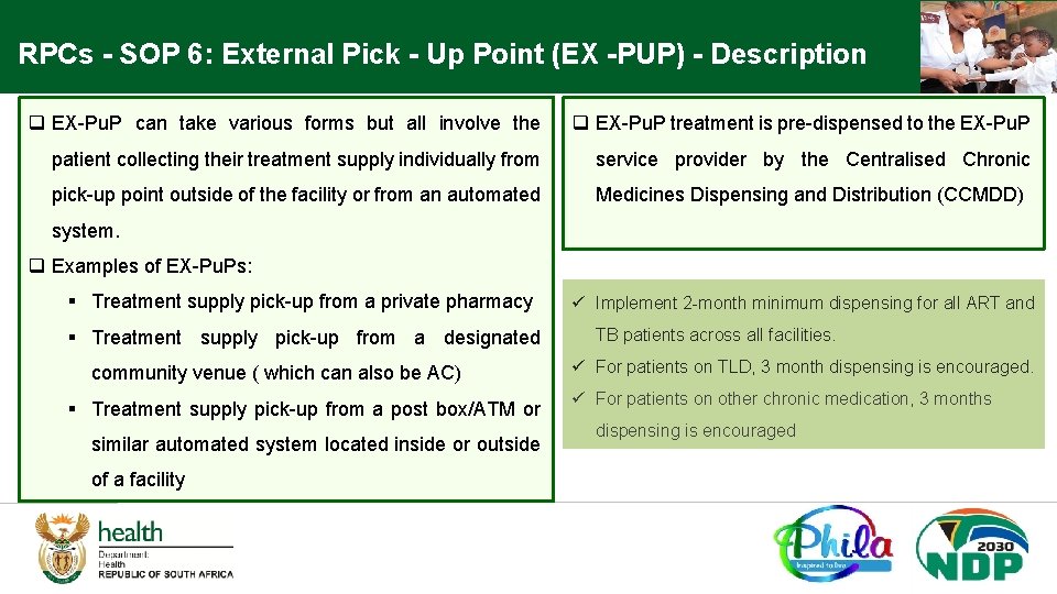 RPCs - SOP 6: External Pick - Up Point (EX -PUP) - Description q