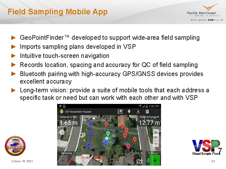 Field Sampling Mobile App Geo. Point. Finder™ developed to support wide-area field sampling Imports Field Sampling Mobile App Geo. Point. Finder™ developed to support wide-area field sampling Imports