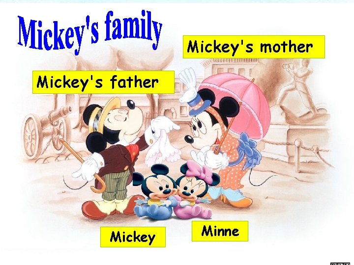 Mickey's mother Mickey's father Mickey Minne 