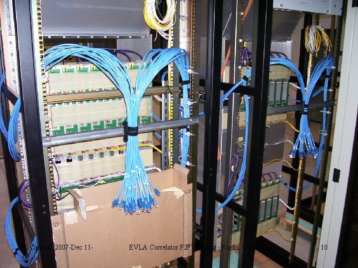 B. Carlson, 2007 -Dec 1112 EVLA Correlator F 2 F Meeting - Racks, Cables
