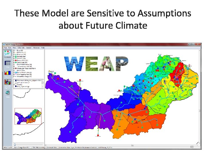These Model are Sensitive to Assumptions about Future Climate 48 