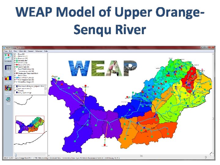 WEAP Model of Upper Orange. Senqu River 9 