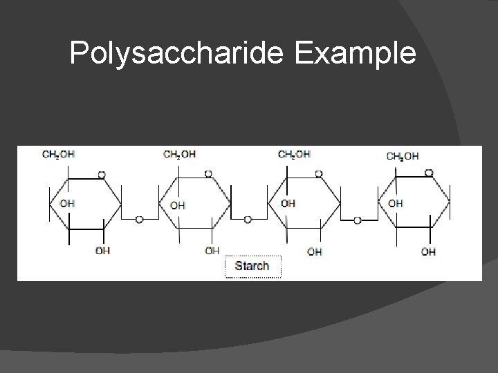 Polysaccharide Example Polysaccharide Example