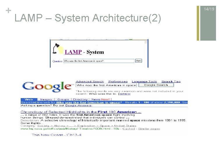 + 14/19 LAMP – System Architecture(2) 