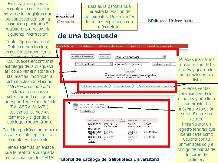 En esta zona puedes encontrar la descripción breve de los registros que se corresponden