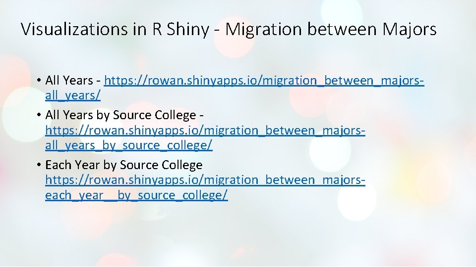 Visualizations in R Shiny - Migration between Majors • All Years - https: //rowan. Visualizations in R Shiny - Migration between Majors • All Years - https: //rowan.
