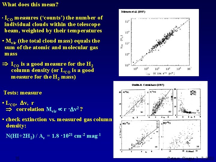 What does this mean? Solomon et al. (1987) • ICO measures (‘counts’) the number