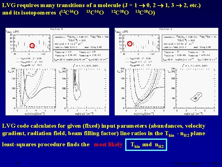 LVG requires many transitions of a molecule (J = 1 0, 2 1, 3