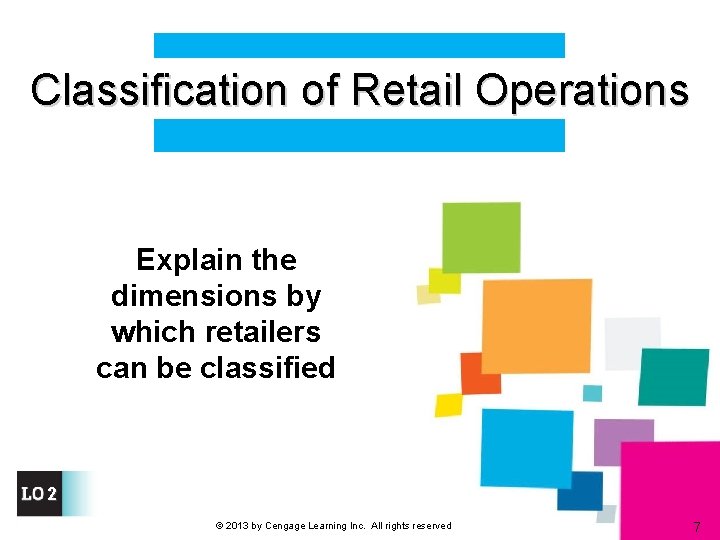 Classification of Retail Operations Explain the dimensions by which retailers can be classified 2