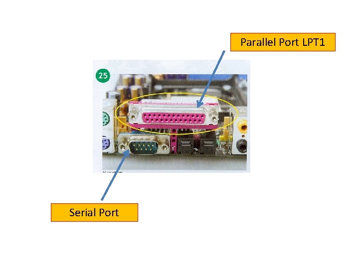 Parallel Port LPT 1 Serial Port 