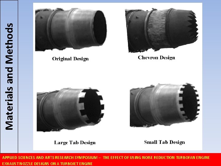 Materials and Methods APPLIED SCIENCES AND ARTS RESEARCH SYMPOSIUM – THE EFFECT OF USING