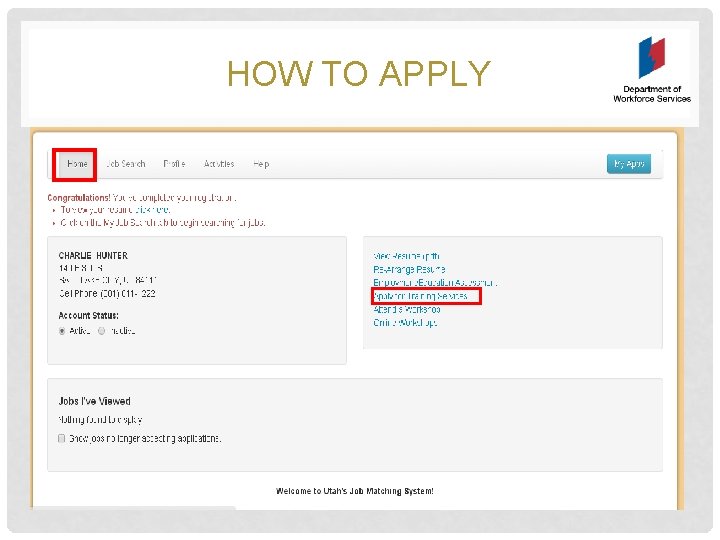 HOW TO APPLY 