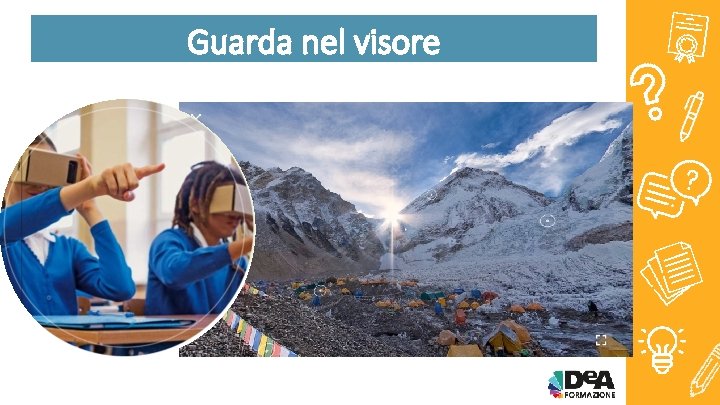 Guarda nel visore 