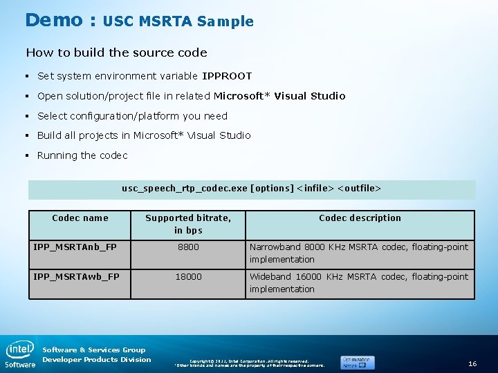 Demo : USC MSRTA Sample How to build the source code § Set system