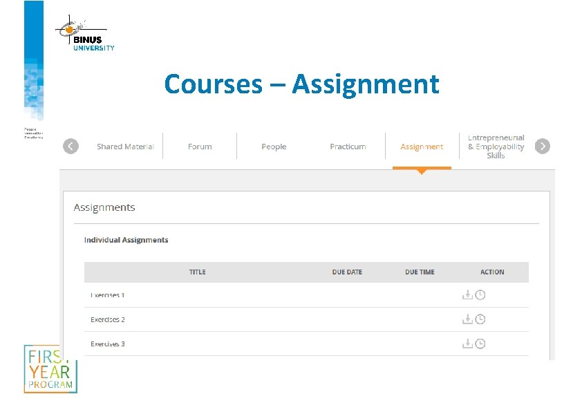 Courses – Assignment 