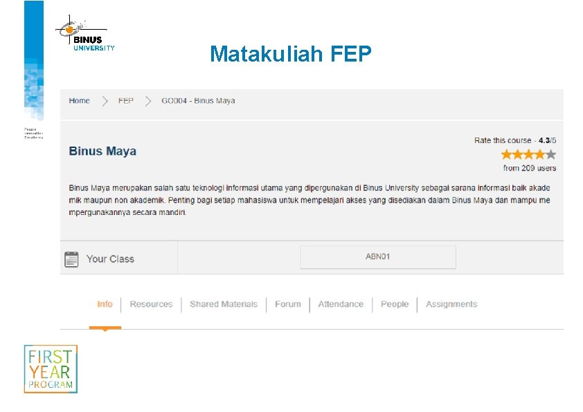 Matakuliah FEP 