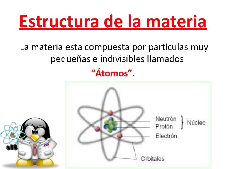 Unidad La materia y sus cambios INICIO Obj