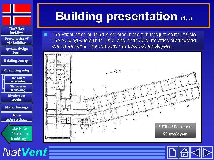 Building presentation (1. . . ) The Pfizer building Presentation of the building n