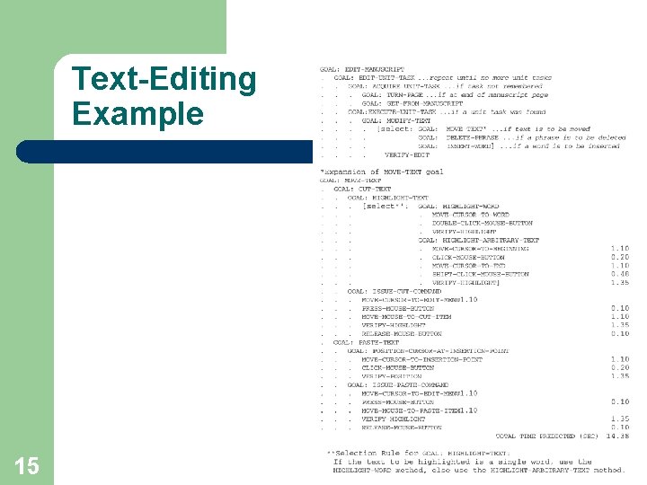 Text-Editing Example 15 