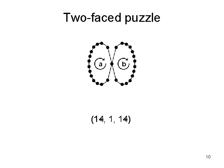 Two-faced puzzle (1+, (14, 1, 1+) 14) 10 