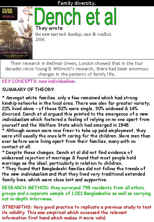Family diversity. They wrote the new east end: kinship, race & conflict. 2006. Their