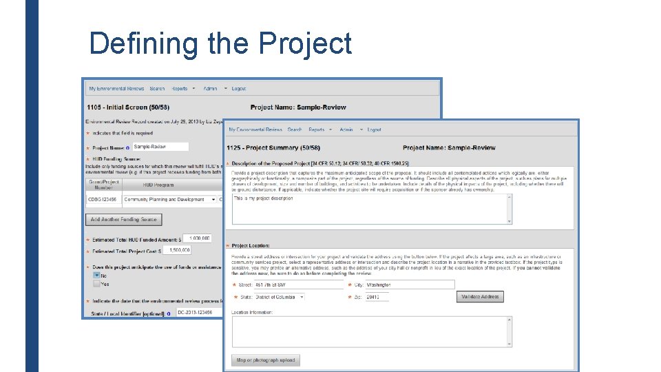 Defining the Project 