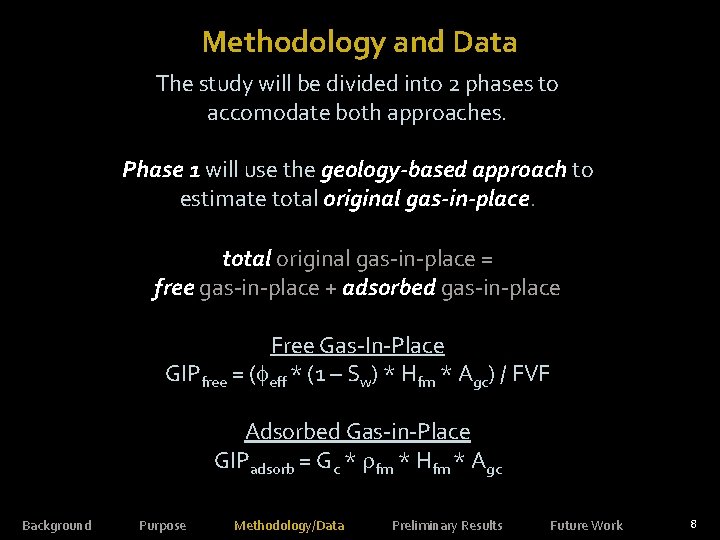 Methodology and Data The study will be divided into 2 phases to accomodate both