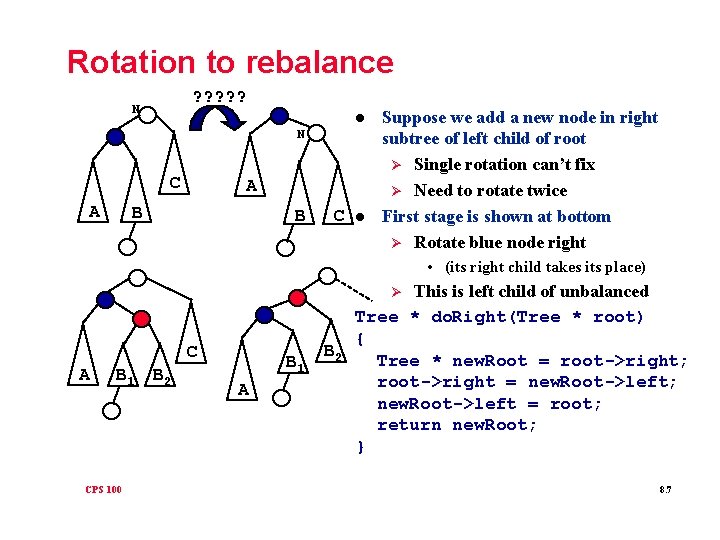 Rotation to rebalance ? ? ? N l N C A A B B