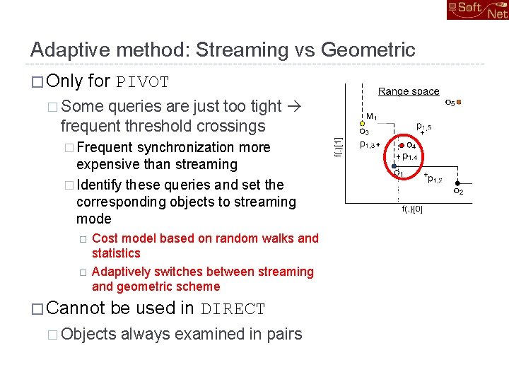 Adaptive method: Streaming vs Geometric � Only for PIVOT � Some queries are just