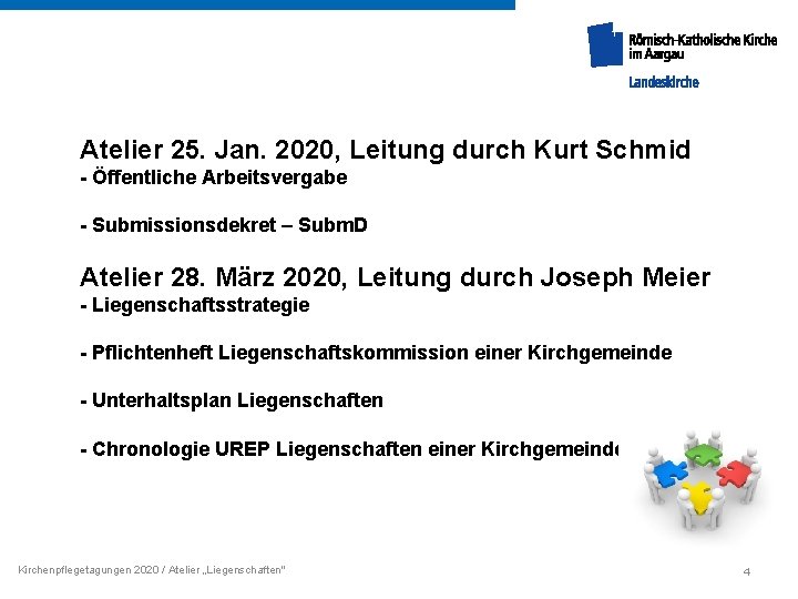 Atelier 25. Jan. 2020, Leitung durch Kurt Schmid - Öffentliche Arbeitsvergabe - Submissionsdekret –