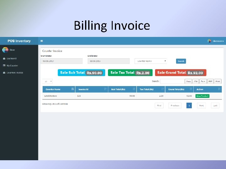Billing Invoice 
